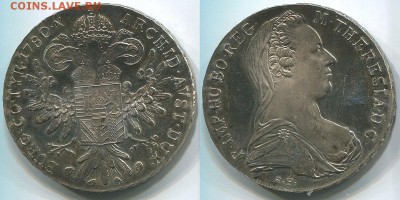Австрия талер 1780х рестрайк с 200 р! до 22-00мск 13.01 - aus-1t-1780x