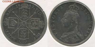 Англия флорин 1889 с 200 р! до 22-00мск 13.01 - gb-fl-1889