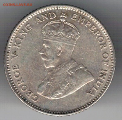 Ag Стрейтс Сеттлментс 10 центов 1927 до 15.01 в 22.00 (Е727) - 5-сс27
