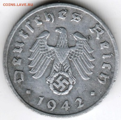 Германия 1 пфенниг 1942 г. "А" до 24.00 17.01.18 г. - Scan-180111-0003