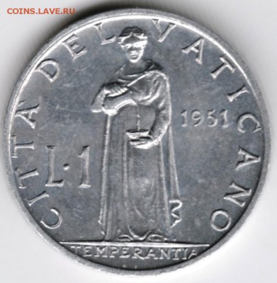 Ватикан 1 лира 1951 г. до 24.00 18.01.18 г. - Scan-180111-0009
