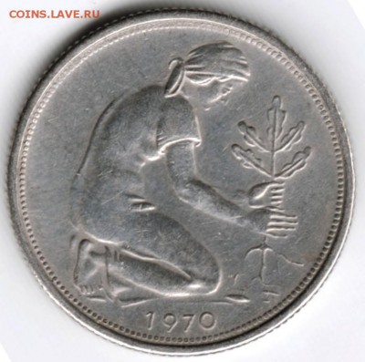 Германия 50 пфеннигов 1970 г. "D" до 24.00 18.01.18 г. - Scan-180111-0013