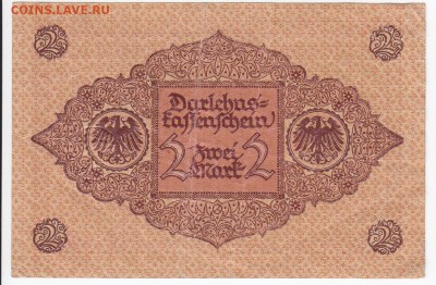 ГЕРМАНИЯ - 2 марки 1920 г. до 18.01 в 22.00 - IMG_20180112_0001