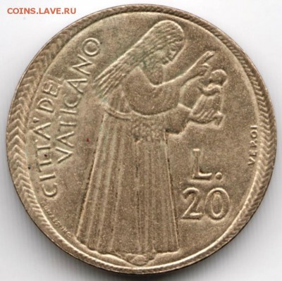 Ватикан 20 лир 1975 г. до 24.00 18.01.18 г. - Scan-180112-0037