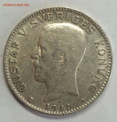 ШВЕЦИЯ. 1 крона 1941. До 17 января 22-30 - P_20180107_144057_1