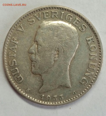 ШВЕЦИЯ. 1 крона 1933. До 17 января 22-30 - P_20180107_143941_1