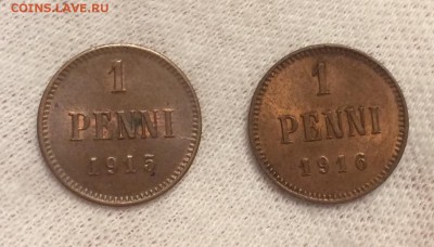 1 пенни 1915 и 1916 гг. До 17.01.2018 22.00 по МСК - 15-16-1