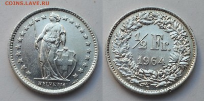 2 франка 1964 г - 18.01 22:00:00 мск - 20180113_114845