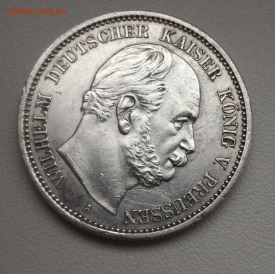 Пруссия, 5 марок 1907, 2 марки 1876 и 1908 - P_20180113_151702
