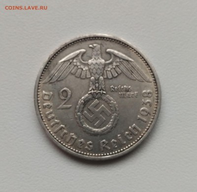 РЕЙХ,2 марки 1938А(свастика)!до 16.01.2018 - фото 13  января 2018 015