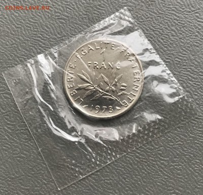 Франция, 1 Франк, 1973г., UNC, KM# 925.1 - 53D2B70F-CA4F-43AB-8F1F-F3EC45E68BC1