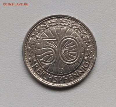 ВЕЙМАР,50 рейхспфеннигов 1928D(никель)!до 17.01.2018 - фото 13  января 2018 055