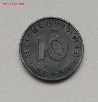 ГЕРМАНИЯ(РЕЙХ),10 рейхспфеннигов 1941А(цинк)!до 17.01.2018 - фото 13  января 2018 051