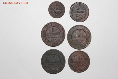 Монеты РИ 6 шт. с 1819 по 1913 гг. окончание 16.01.2018 - 1
