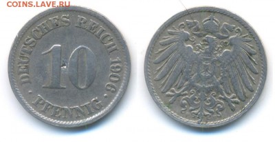 Германия 10 пфеннигов 1906	 до 	20.01.18	 22:00 МСК - 171211_194