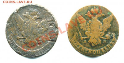 5 копеек 1767, 1768 ММ оценка - 67-68-ММ-1