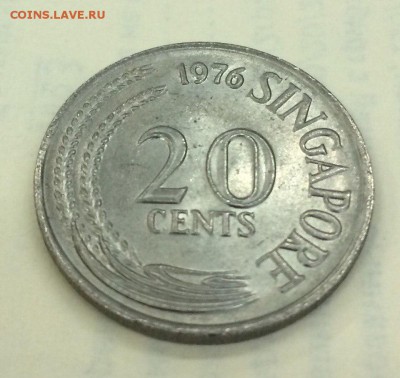 20 центов 1976г. Сингапур. Рыба-меч с рубля 19.01.2018 - рыба м