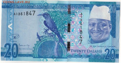 Гамбия 20 даласи 2015 до 22.01.2017 в 22.00мск (Е434) - 1-1гам20а