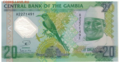 Гамбия 20 даласи 2014 Юбилей полим. 22.01 в 22.00мск (Е260) - 1-1гам20юб1