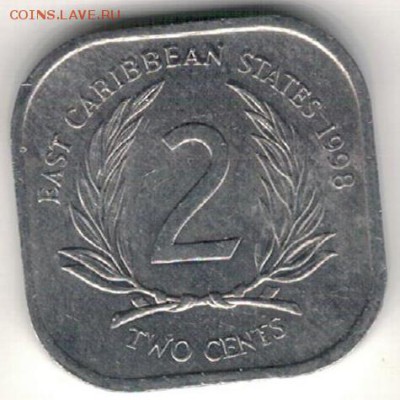 Вост.-Кариб.терр.2 цента 1998 до 22.01.18 в 22.00мск (Е513) - 4-1вкг2а