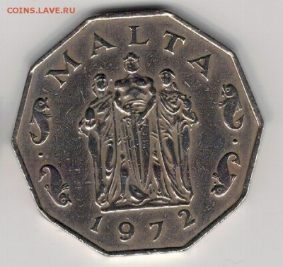 Мальта 50 центов 1972 до 22.01.2018 в 22.00мск (Е521) - 4-2мал