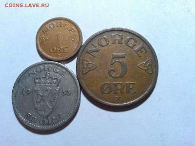 3 монеты Норвегии, 50-е годы, до 17.01.2018г. - IMG_20180115_230226_thumb