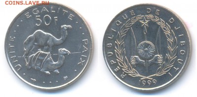 Джибути 50 франков 1999 UNC	 до 	22.01.18	 22:00 МСК - 171211_055