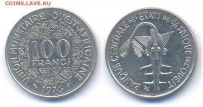 Западная Африка (BCEAO) 100 франков 1976	 до 	22.01.18 - 171211_062