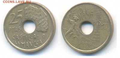 Испания 25 песет 1990+1996+1997	 до 	22.01.18	 22:00 МСК - 171211_356