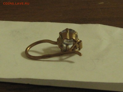 золотая серьга 583 пробы - IMG_9342.JPG