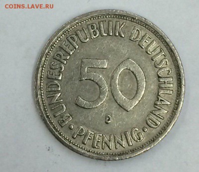 ФРГ, 50 пфеннигов 1970 D с рубля до 19.01.2018 22:00 - 50 пфе