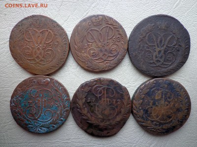 2 копейки Елизавета,Екатерина_1757-1776_6 штук-оценка - DSC00746.JPG