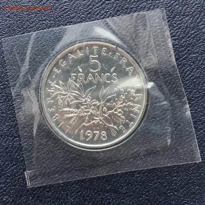 Франция, 5 Франков, 1978г., UNC, KM# 926а.1 - 004BE323-8E7B-44DC-B611-6DCC2551AC41