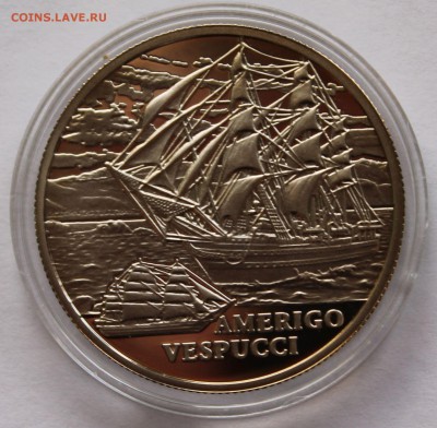 Беларусь 1 рубль 2010. Америго Веспуччи Тираж - 4000 - 3