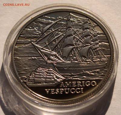 Беларусь 1 рубль 2010. Америго Веспуччи Тираж - 4000 - 2
