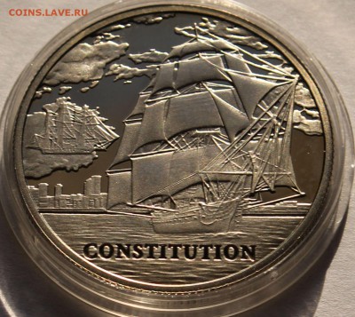 Беларусь 1 рубль 2010 Парусник Конститьюшн. Тираж - 3000 - 2