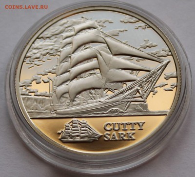 Беларусь 1 рубль 2011 Парусник Катти Сарк. Тираж - 3000 - 4