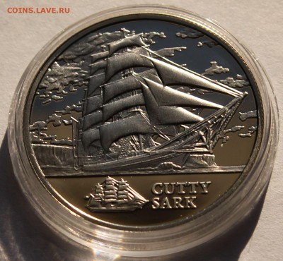 Беларусь 1 рубль 2011 Парусник Катти Сарк. Тираж - 3000 - 2
