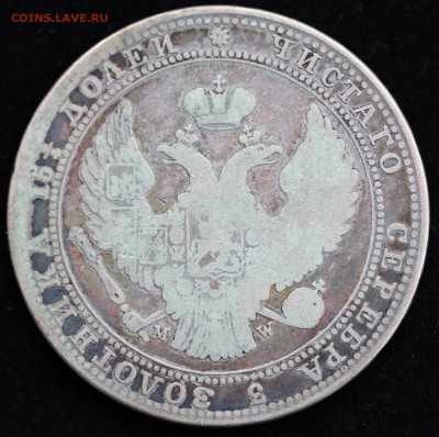 4 рубля 5 злотых 1835 г. Оценка - аверс.JPG