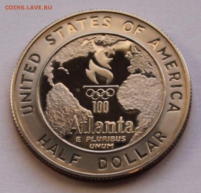 США 50 центов 1995 S Олимпиада. Атланта. Баскетбол. - 11