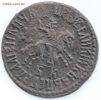 1 копейка 1707 г. Оценка - аверс.JPG