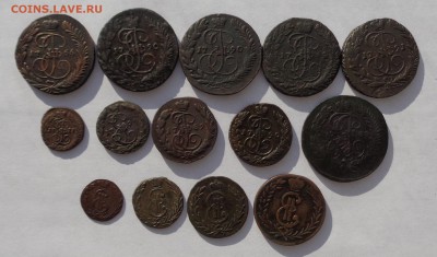 Медь Екатерины II, 5к 1777,78,80,81,83,88,89,91,92 и другое - DSC04748.JPG