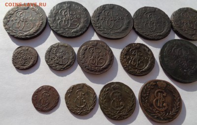 Медь Екатерины II, 5к 1777,78,80,81,83,88,89,91,92 и другое - DSC04751.JPG