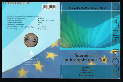 ФИНЛЯНДИЯ 5 ЕВРО 2006 ПРЕЗИДЕНСТВО В ЕС - В БУКЛЕТЕ - 3 001