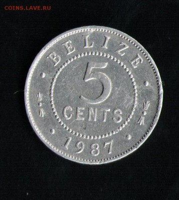 БЕЛИЗ 5 ЦЕНТОВ 1987 - 19 001