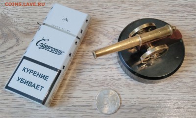 Пушка на круглой подставке. Бронза. - САМАРА (2)