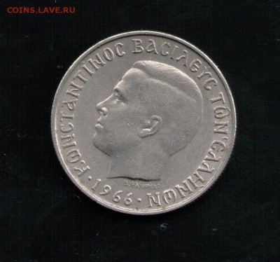 ГРЕЦИЯ 2 ДРАХМЫ 1966 - 20 001