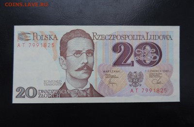 ПОЛЬША 20 ЗЛОТЫХ 1982г., ДО 24.01. - ПОЛЬША 20 злотых 1982г., А..JPG
