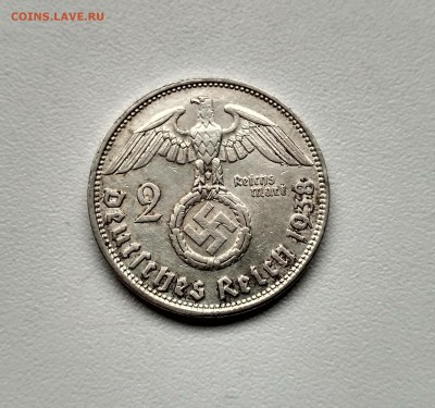 РЕЙХ,2 марки 1938В(свастика)!до 23.01.2018 - фото 20  января 2018 012