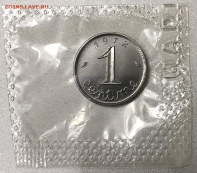 Франция, 1 Сантим 1972г., UNC, KM# 928 - FD7DBB8A-ACDD-4968-B4A1-9F7EE8D2B553